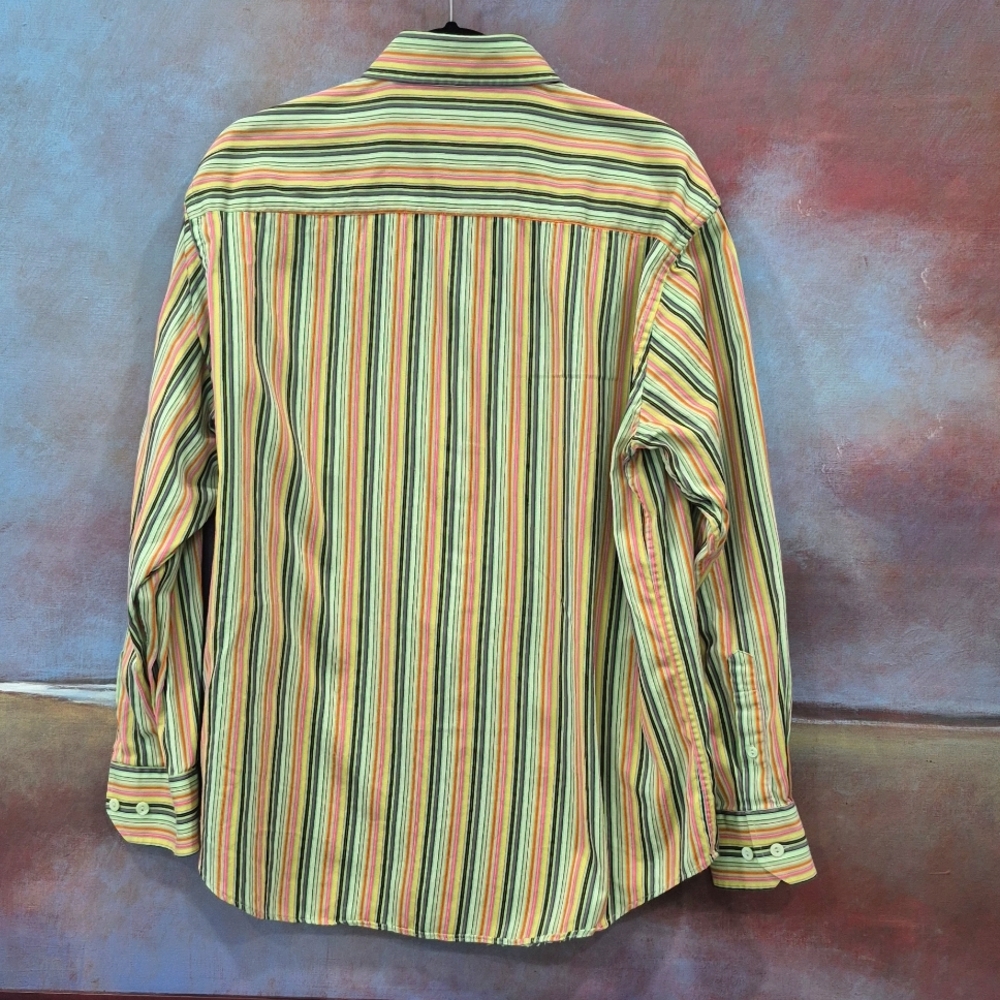 Bugatchi Uomo Multicolor Striped Button Down Shir… - image 4